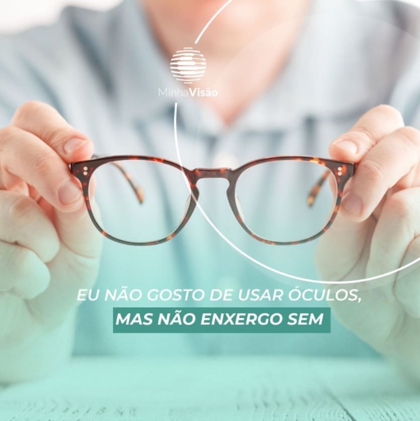Eu não gosto de usar óculos