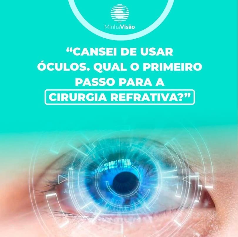 Cansei de usar óculos