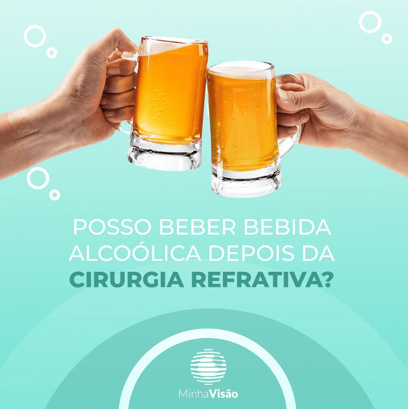 Bebida alcoólica depois da refrativa